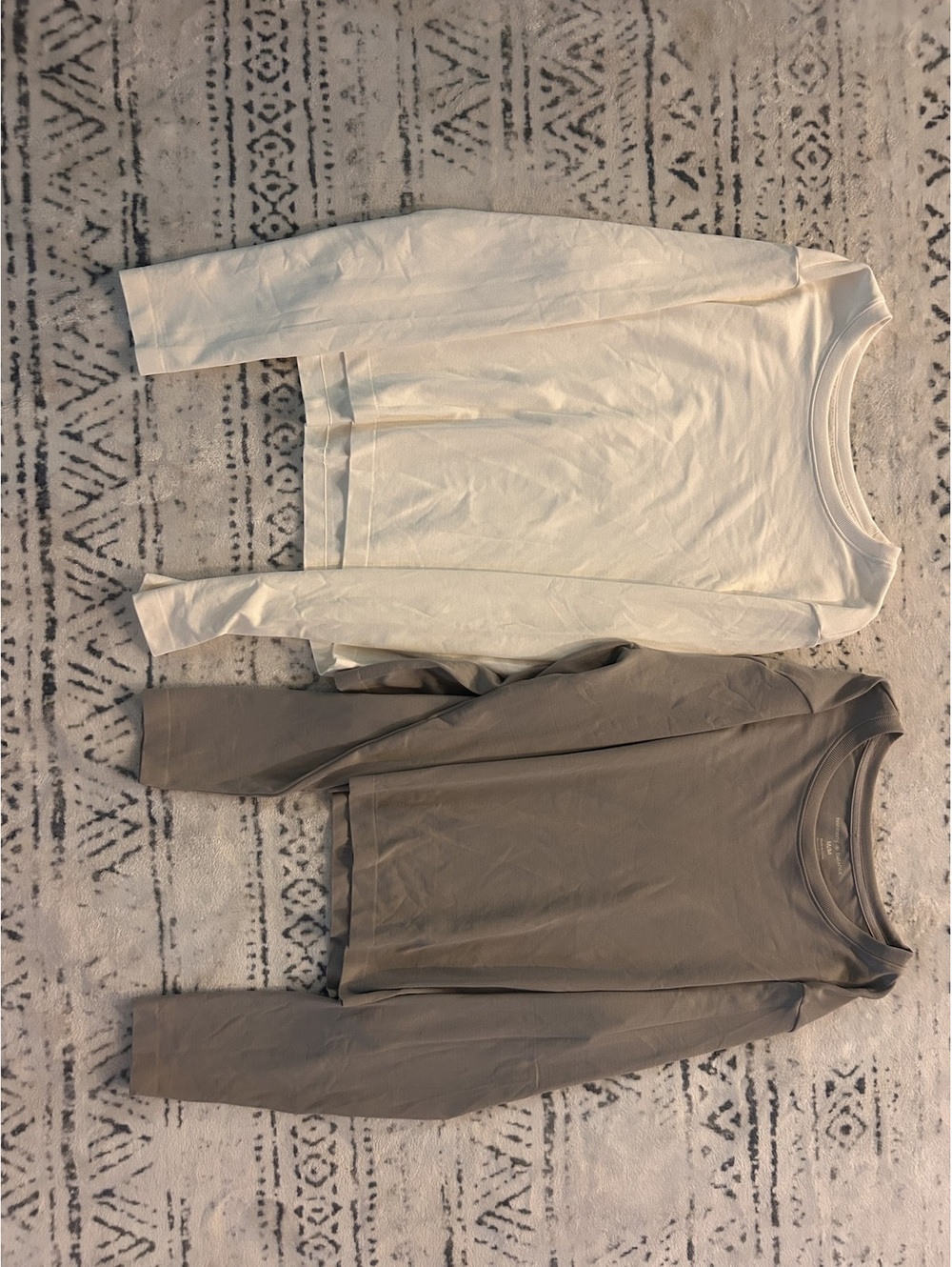 Harmony Balance Long Sleeve Crew Neck Tops - Set of 2, Size M